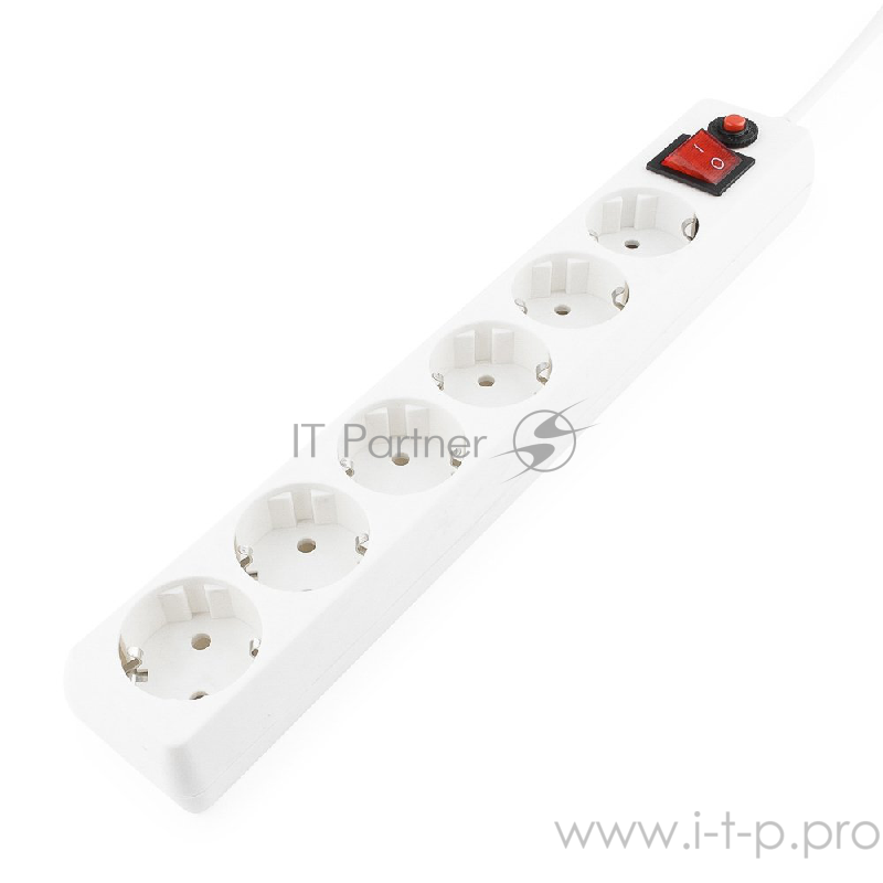 Сетевые фильтры Gembird Сетевой фильтр Гарнизон EHW-15 5.0 м 6 розеток белый
