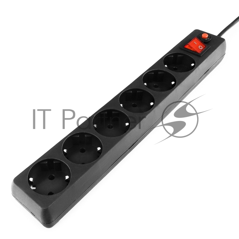 Сетевые фильтры Gembird Сетевой фильтр Гарнизон EHB-10 3.0м 6 розеток черный