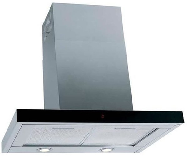 Вытяжки Korting Каминная, Т-образная, 60 см, 950 м3/ч, сенсорное управление, 4 режима, таймер, нержавеющая сталь + черное стекло