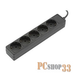 Сетевые фильтры SVEN Удлинитель Special base SV-00546 (black) 1.8 м {5 евророзеток, для UPS, вилка IEC}