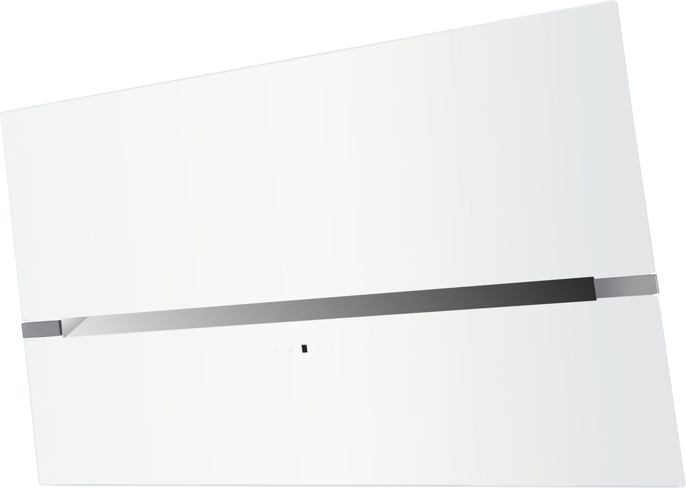 Вытяжка наклонная Korting KHC 99080 GW / 90 см, сенсорное управление , 4 режима, 950 м3/ч., таймер, белое стекло