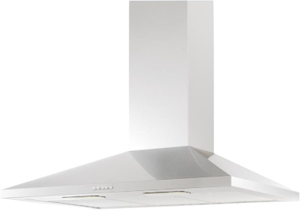 Вытяжка каминная Korting KHC 6431 W / 60 см, 400 м3/ч, механическое управление, 4 режима, белая