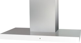 Вытяжка каминная Korting KHC 6770 GW нержавеющая сталь + белое стекло