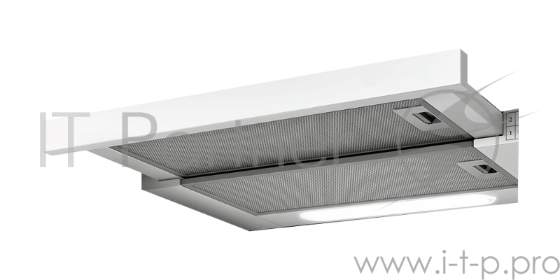 Встраиваемые вытяжки ELICA 90 см, кнопочное управление, 650 куб. м. , нержавеющая сталь+белое стекло