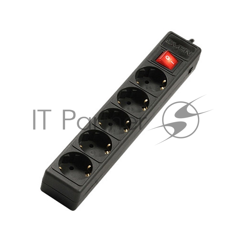 Сетевые фильтры SVEN Фильтр Optima Base 1.8 м (1.9 м) 5 евророзеток, черный