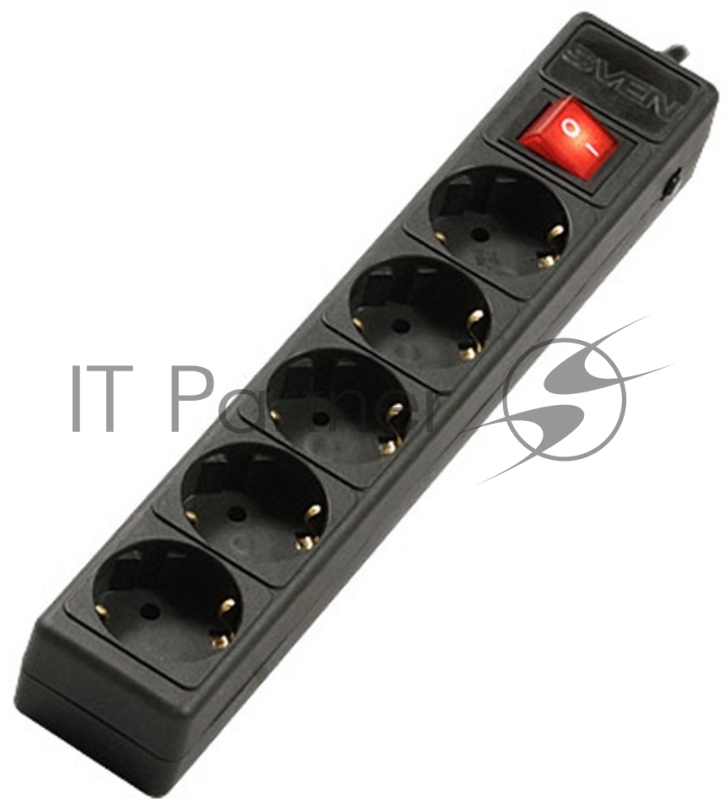 Сетевые фильтры SVEN Фильтр Optima Base 1.8 м (1.9 м) 5 евророзеток, черный