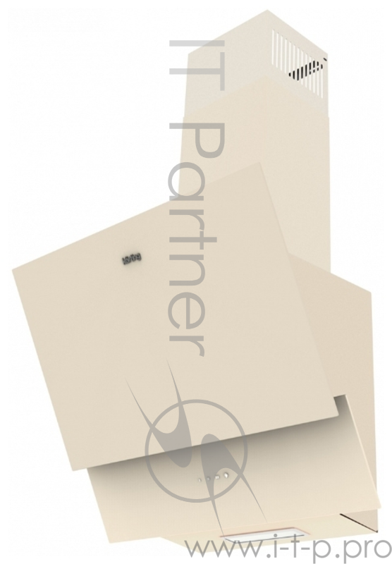 Вытяжки Korting Наклонная, 60см, электронное сенсорное управление Touch, 3 режима, 450 м3/ч., таймер, алюминиевый жировой фильтр, лампы освещения LED, ур.шума 50 дб, бежевое стекло