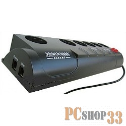 Сетевые фильтры PowerCube Сетевой фильтр Garant 3.0 м, 5+1 чёрный, SISN-2-BLACK-10защита от в/ч, имп. помех, 2.5 кВт, защита от детей, защита телефона/модема