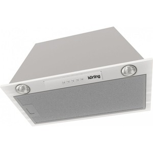 Встраиваемая вытяжка Korting KHI 6530 X / 60 см, 450 м3/ч, механическое управление, 3 режима, угольный фильтр в комплекте, нержавеющая сталь