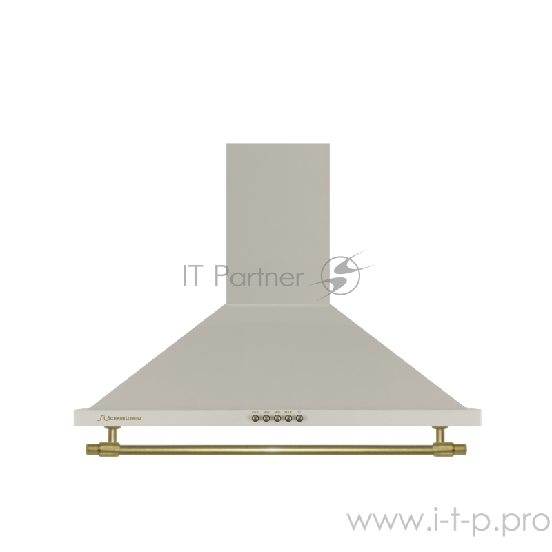 Вытяжки Schaub Lorenz Каминная, 60см, 500 м3, кнопочное управление, бежевая, фурнитура цвета бронзы