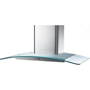 Вытяжка каминная Korting KHC 6954 X, 60 см, 950 м3/ч, электронное управление, цифровой дисплей, 4 режима, таймер, нержавеющая сталь + гнутое стекло