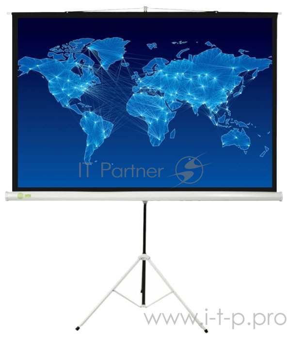 Экраны Cactus Экран Cactus Triscreen CS-PST-150X150 150х150 см 1:1, напольный белый