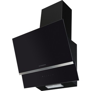 Вытяжка Kuppersberg Настенная вытяжка, ширина 60 см, отвод/рециркуляция, 650 м3/час, сенсорное управление, 3 скоростей, светодиодное освещение 2х1 Вт, металлические жироулавливающие фильтры, угольный фильтр KF-СM (опция), 42-47 дБ, система предупрежд