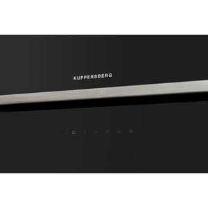 Вытяжка Kuppersberg Настенная вытяжка, ширина 60 см, отвод/рециркуляция, 650 м3/час, сенсорное управление, 3 скоростей, светодиодное освещение 2х1 Вт, металлические жироулавливающие фильтры, угольный фильтр KF-СM (опция), 42-47 дБ, система предупрежд