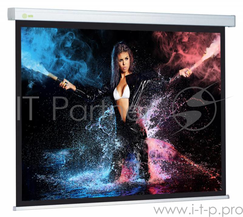 Экраны Cactus Экран Cactus Wallscreen CS-PSW-180x180 180 x 180см 1:1 настенно-потолочный рулонный белый