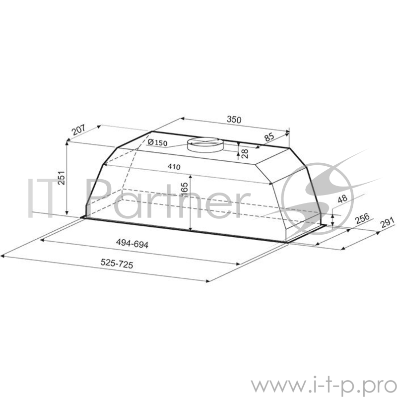 Вытяжка Krona Ameli 900 white PB встраивается в навесной шкафчик отвод / циркуляция Макс. производительность 550 куб. м/ч ширина для установки 90 см мощность 68 Вт мощность двигателя 65 Вт механическое управление тихий двигатель