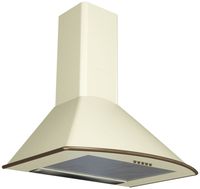 Вытяжки Korting Купольная, 60 см, 600 м3/ч, механическое управление, 3 режима, слоновая кость+бронза