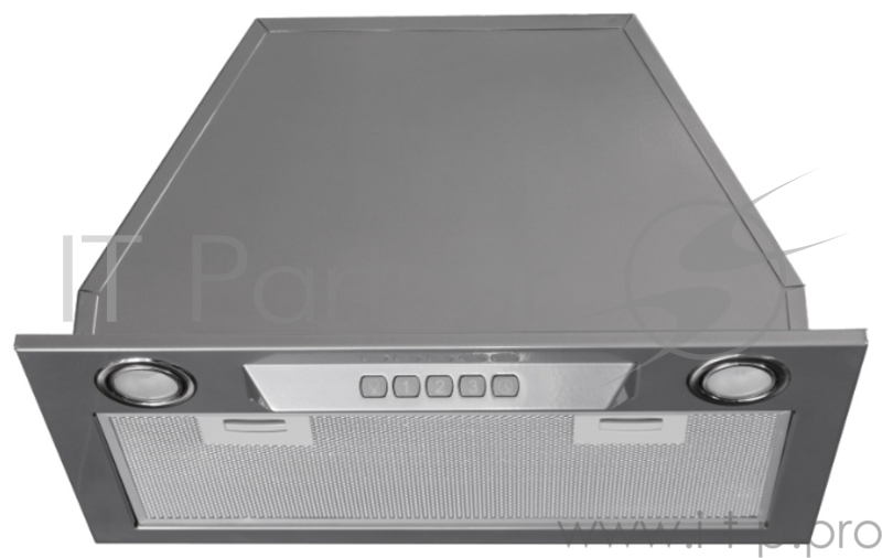 Встраиваемая вытяжка Kuppersberg Встраиваемая вытяжка, ширина 52 см, отвод/рециркуляция, 650 м3/час, электронное управление, 3 скорости, галогенное освещение 2х20 Вт, анодированный алюминиевый жироулавливающий фильтр,таймер, угольный фильтр С6С (опци