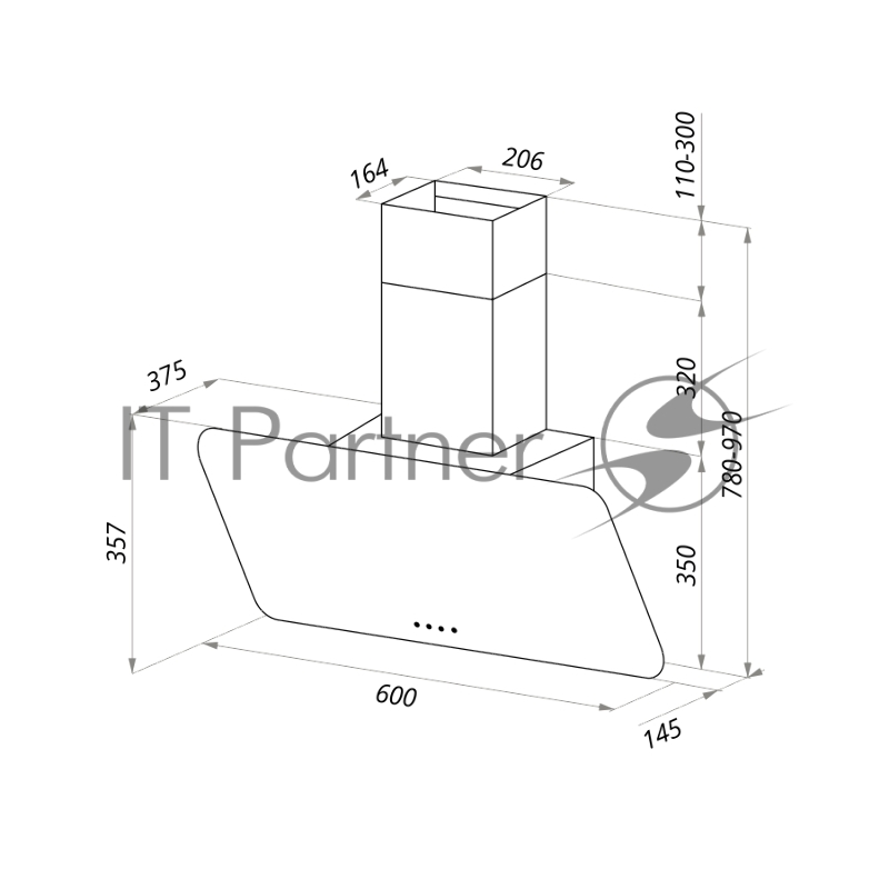Вытяжка MAUNFELD DREAM 60 БЕЛОЕ стекло • Тип: настенная• Цвет: белый• Управление: сенсорное• Ширина, мм: 600• Полная потребляемая мощность, Вт: 190• Количество скоростей: 3• Максимальная производительность, м3/ч: 800• Диаметр воздуховода, мм: 120 - 1