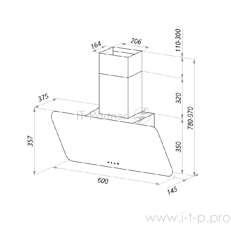 Вытяжка MAUNFELD DREAM 60 ЧЕРНОЕ стекло • Тип: настенная• Цвет: черный• Управление: сенсорное• Ширина, мм: 600• Полная потребляемая мощность, Вт: 190• Количество скоростей: 3• Максимальная производительность, м3/ч: 800• Диаметр воздуховода, мм: 120 -