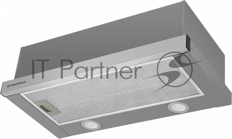 ВЫТЯЖКА MAUNFELD VS LIGHT 60 НЕРЖАВЕЙКА • Тип: встраиваемая • Цвет: нержавейка • Управление: колыбельное • Ширина, мм: 600 • Полная потребляемая мощность, Вт: 140• Количество скоростей: 2 • Максимальная производительность, м3/ч: 480• Диаметр возд