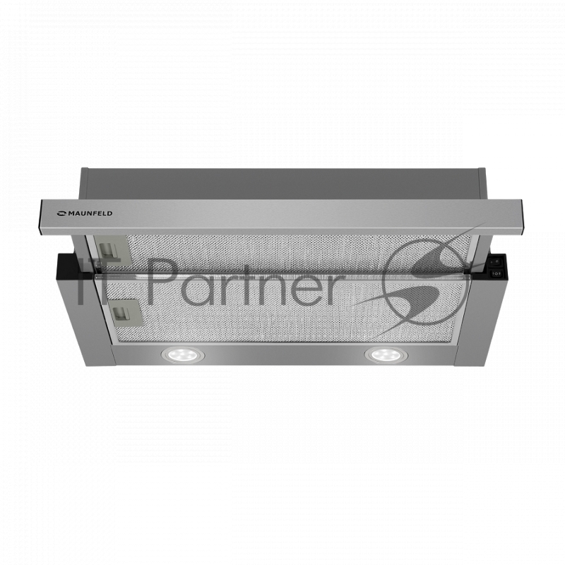ВЫТЯЖКА MAUNFELD VS LIGHT 60 НЕРЖАВЕЙКА • Тип: встраиваемая • Цвет: нержавейка • Управление: колыбельное • Ширина, мм: 600 • Полная потребляемая мощность, Вт: 140• Количество скоростей: 2 • Максимальная производительность, м3/ч: 480• Диаметр возд