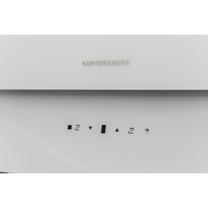 Вытяжка Kuppersberg F 912 W Настенная вытяжка, ширина 90 см, отвод/рециркуляция, 600 м3/час, электронное сенсорное управление, таймер, 3 скорости, светодиодное освещение 2х2 Вт, металлические жироулавливающие фильтры, угольный фильтр KF-ES (опция),