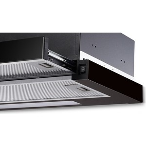 Встраиваемые вытяжки Weissgauff TEL061MBL черный+нержавеющая сталь