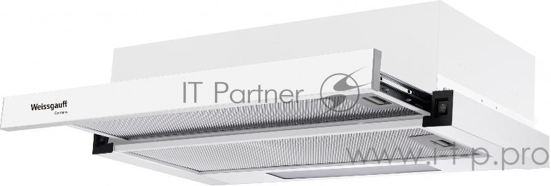 Встраиваемая вытяжка Weissgauff TEL 06 1M WH , белый+нержавеющая сталь