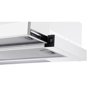 Встраиваемая вытяжка Weissgauff TEL 06 1M WH , белый+нержавеющая сталь