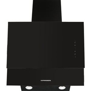 Вытяжка Kuppersberg Настенная вытяжка, ширина 60 см, отвод/рециркуляция, 600 м3/час, электронное сенсорное управление, таймер, 3 скорости, светодиодное освещение 2х2 Вт, металлические жироулавливающие фильтры, угольный фильтр KF-ES (опция), 42-58 дБ,