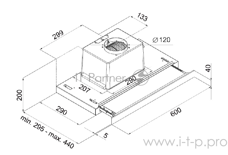 Вытяжка MAUNFELD OUSE TOUCH 60 белый