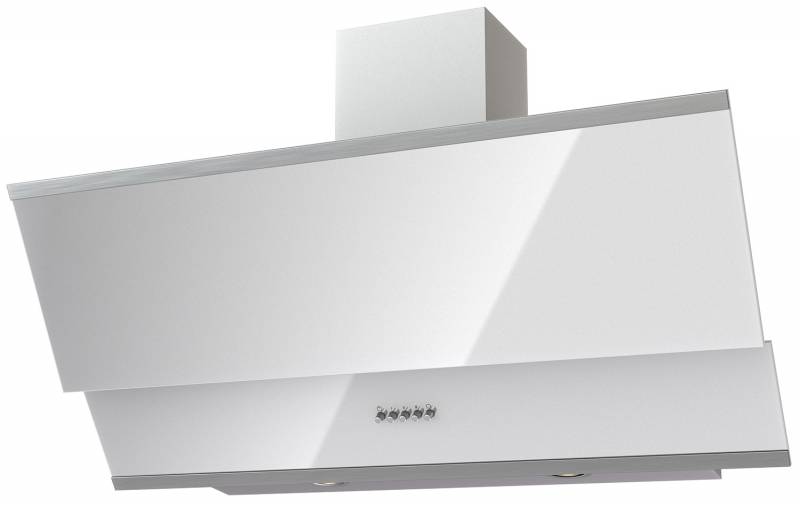 Вытяжка KRONASTEEL IRIDA 900 white push button кухонная