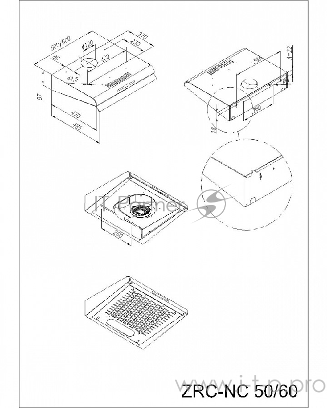 ВЫТЯЖКА MAUNFELD MPA 50 ЧЕРНЫЙ