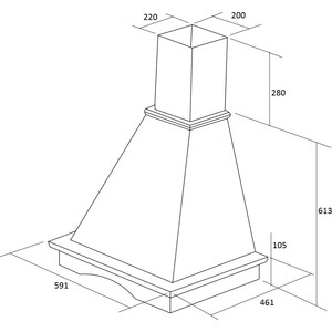 Вытяжка Kuppersberg Настенная вытяжка, ширина 60 см, отвод/рециркуляция, 650 м3/час, электронное управление, 3 скорости,галогеновое освещение 2х20 Вт, таймер, анодированный алюминиевый жироулавливающий фильтр, угольный фильтр С6С (опция), 42-58 дБ, ц