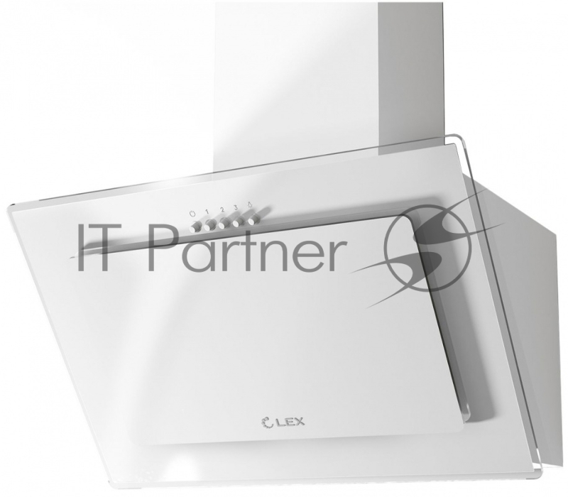 Вытяжка каминная Lex Mika G 600 белый управление: кнопочное (1 мотор)