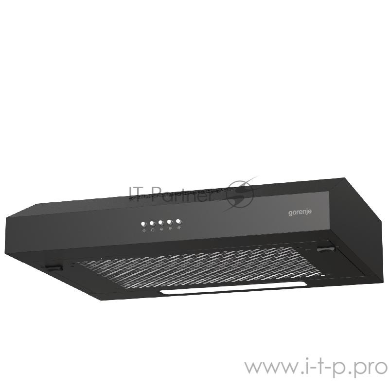 Вытяжка Gorenje WHU629EB/S черный управление: кнопочное (1 мотор)
