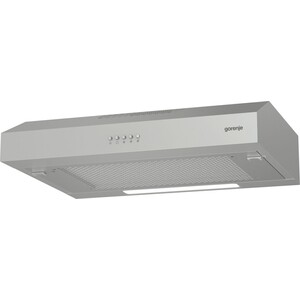 Вытяжка Gorenje WHU529EX/S Встраиваемая под шкаф , Материал вытяжки/короба: Нержавеющая сталь, Цвет вытяжки/короба: Нержавеющая сталь, Класс энергопотребления: B, Отвод (макс.): 194 м?/ч, Рециркуляция (макс.): 115 м?/ч, Механическое управление, Тип о