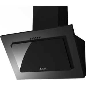 Вытяжка LEX MIKA 500 BLACK 29.4x80.1x49.5см, 46 дБ, 100Вт, 700 м3/ч