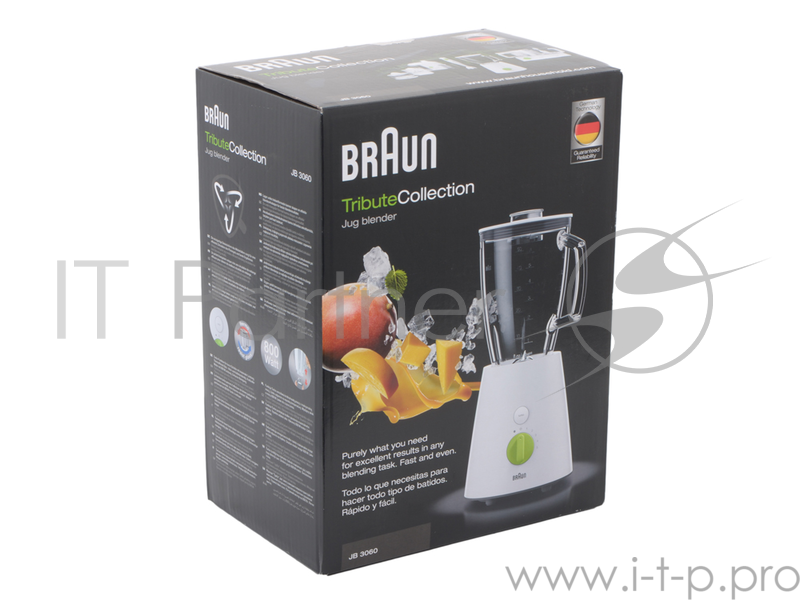 Блендер стационарный Braun JB3060BK 800Вт черный