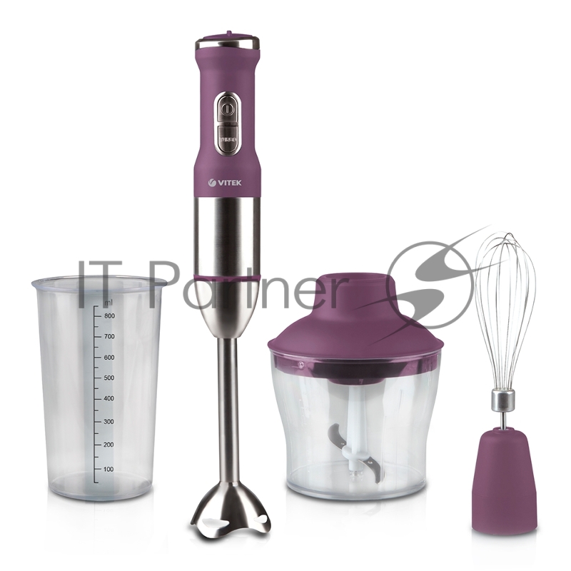 Блендер VITEK VT-3415 (BD) погружной, 800 Вт, Эргономичны дизайн, Прорезиненный корпус.