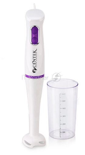 Блендер Centek CT-1317 400Вт, стакан 600мл, турбо-режим, хром. отделка