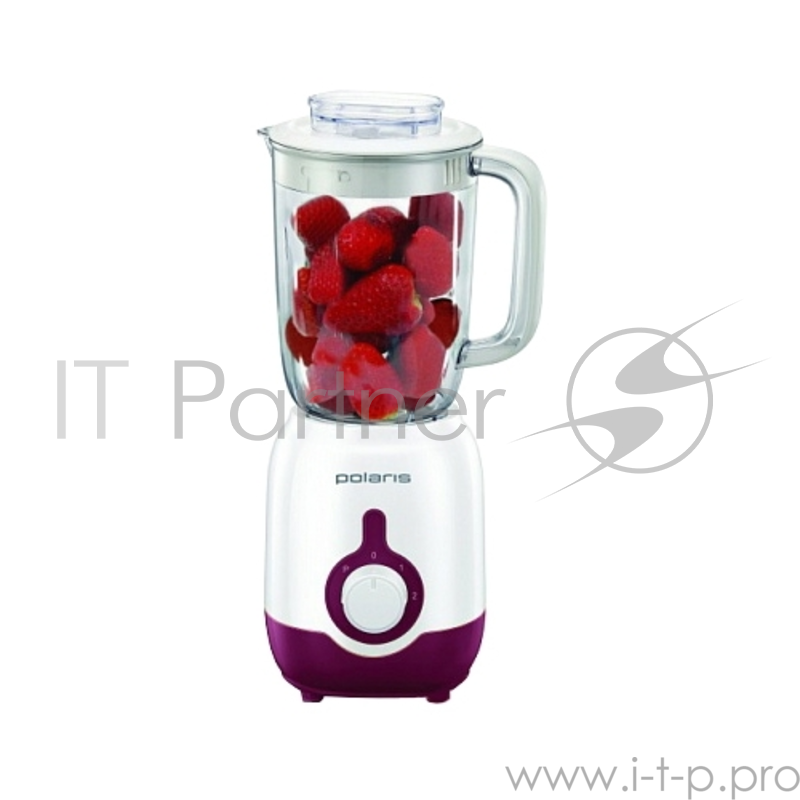 Блендер стационарный Polaris PTB0206 500Вт белый/бордовый