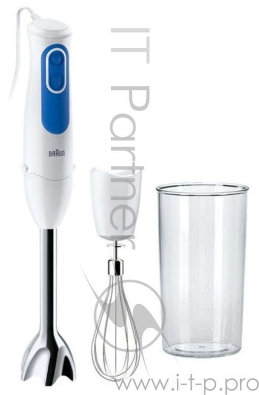 Блендер погружной Braun MQ3005WH 700Вт белый/синий