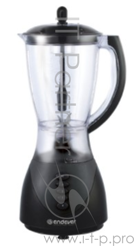 Блендер ENDEVER SIGMA-018 черный настольный Endever Sigma-018, черный, мощность 450 Вт, объем кувшина 1,5 л, 3 скорости работы плюс импульсный TURBO-режим, стальной нож с четырьмя лезвиями, надежные прорезиненные ножки, чаша из БИО-пластика, легко р