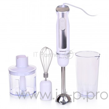 Блендер Magnit RMB-2527 600Вт, белый/сер