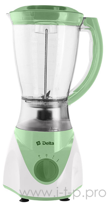 Блендер DELTA DL-7311 белый с зеленым