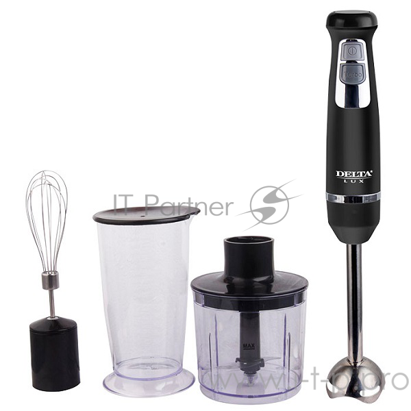 Блендер DELTA LUX DL-7041B черный(6): 800 Вт,