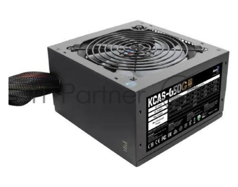 Блок питания Aerocool 650W RTL KCAS-650G(M) ATX V2.4 RGB подсветкой, 80+ Gold