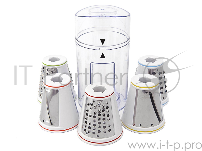 комбайн KITFORT КТ-1318-2 оранжевый KITFORT КТ-1318-2 Терка электрическая оранжевая. Мощность: 150 Вт. Время непрерывной работы: 10 мин. Длина шнура: 70 см. Размер: 240 х 148 х 300 мм. Предназначена для терки и шинковки овощей, фруктов и других пищев